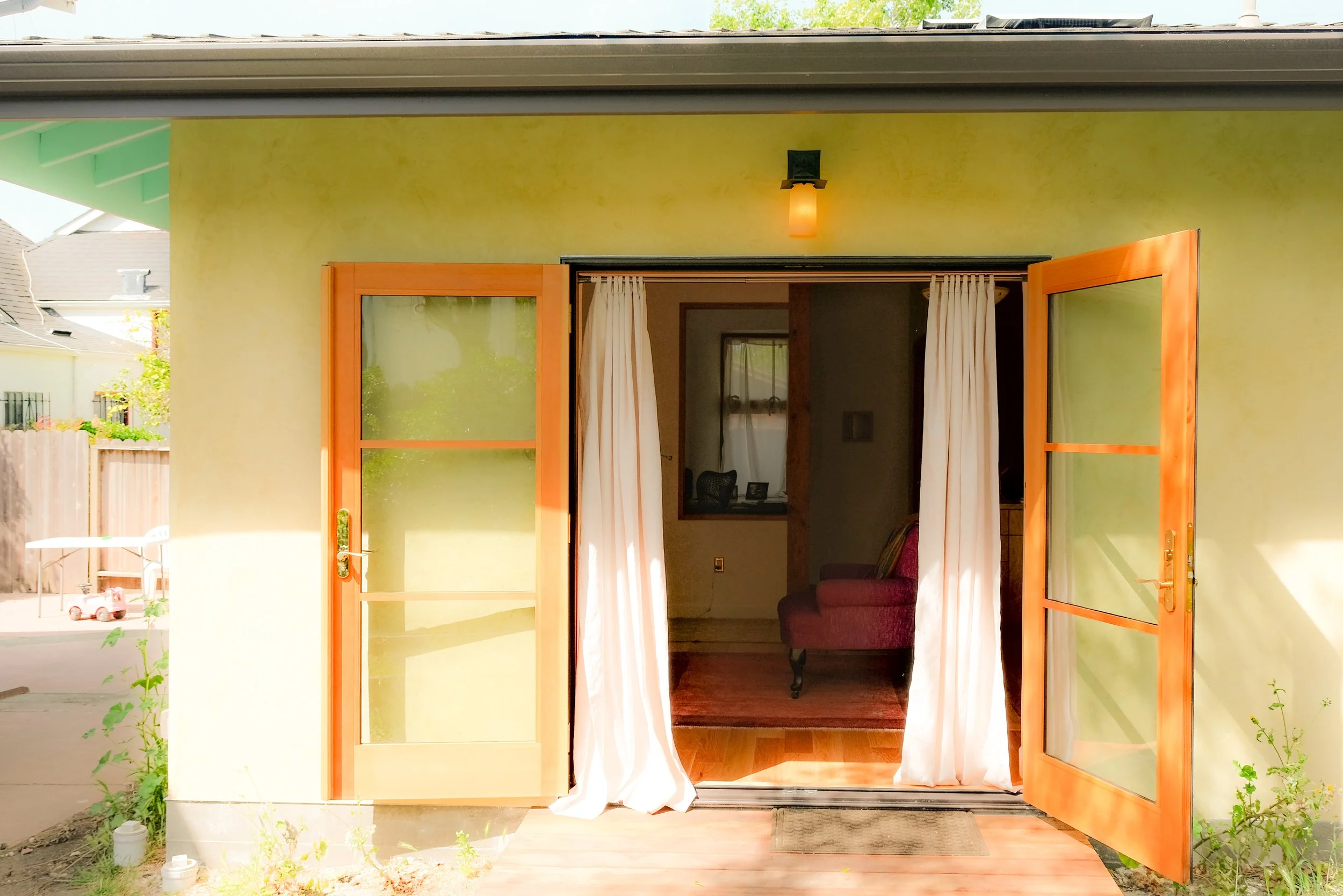 French Doors to garden