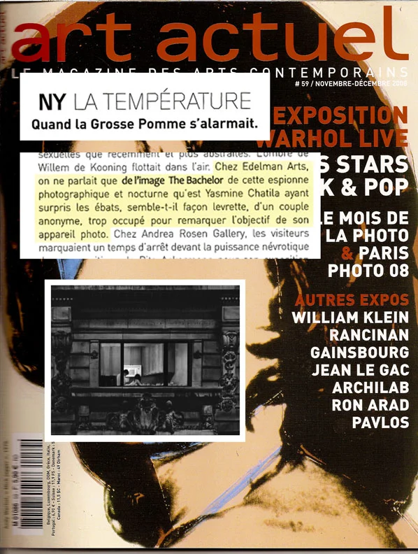 Art Actuel Magazine (Paris), November 2008