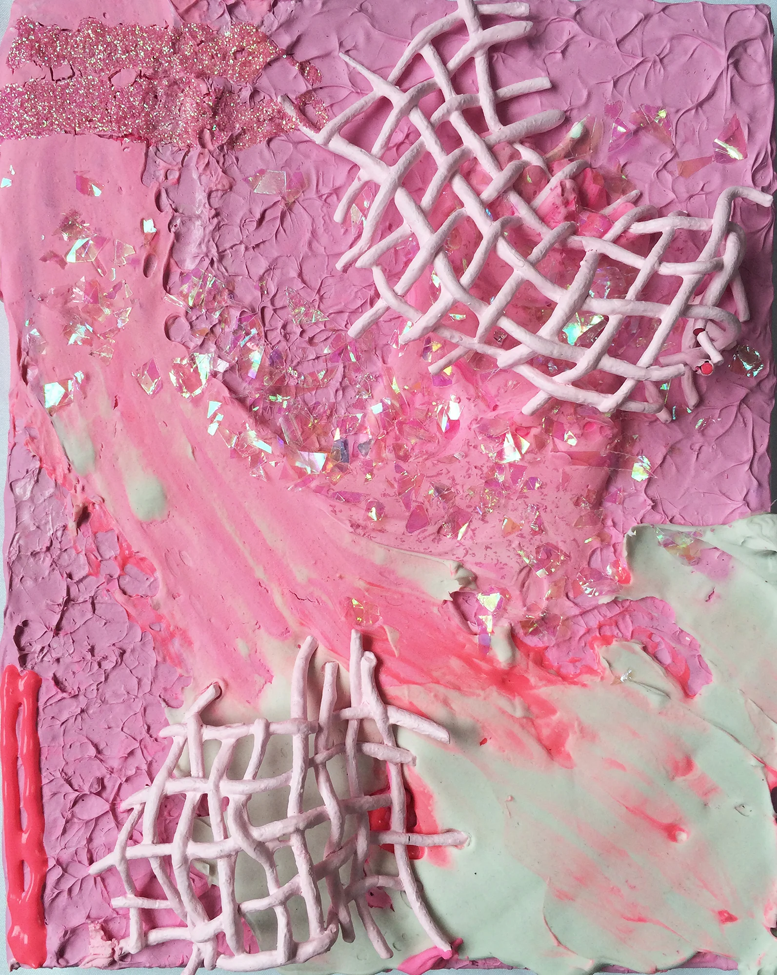 Pink Paintings by Heidi Barlow