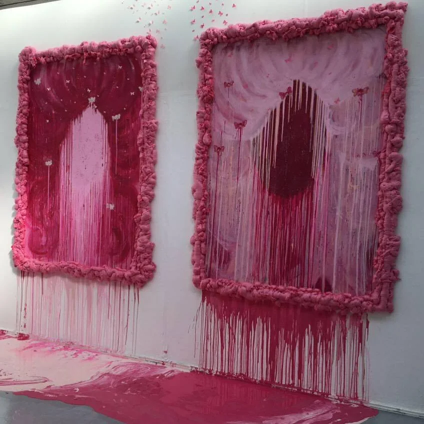 Pink Portraits by Clare Chapman