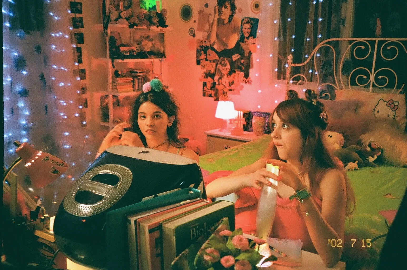 Behind the scenes during filming of Pinky Pinky's music video