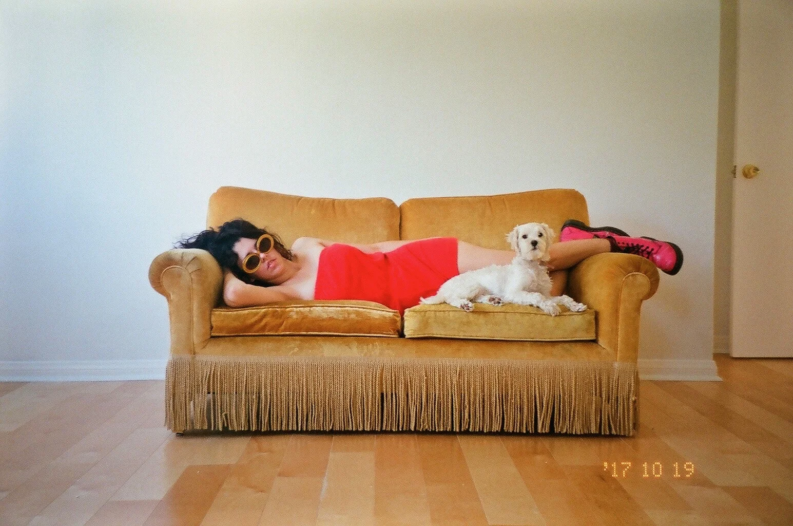 Mary Neely and dog