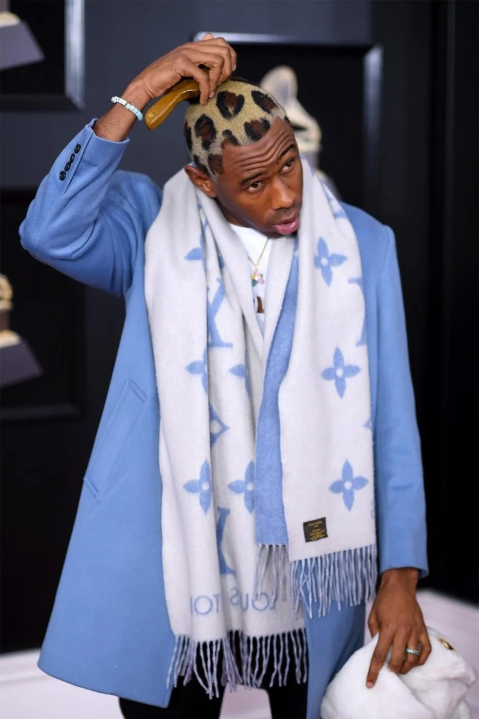 Artist Tyler, the Creator at the 2018 Grammys (image from thefader.com)