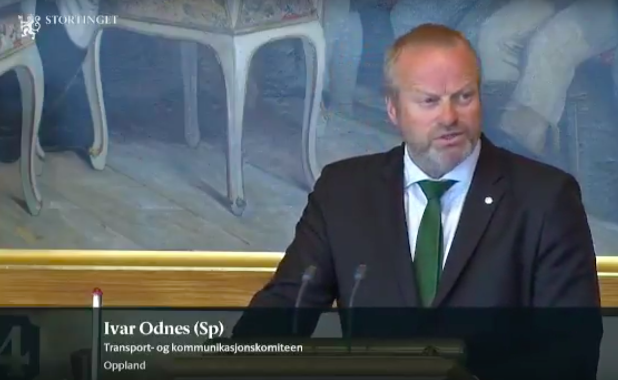 Stortingsrepresentanten pitchet Smarte Byer Norge fra stortingets talerstol