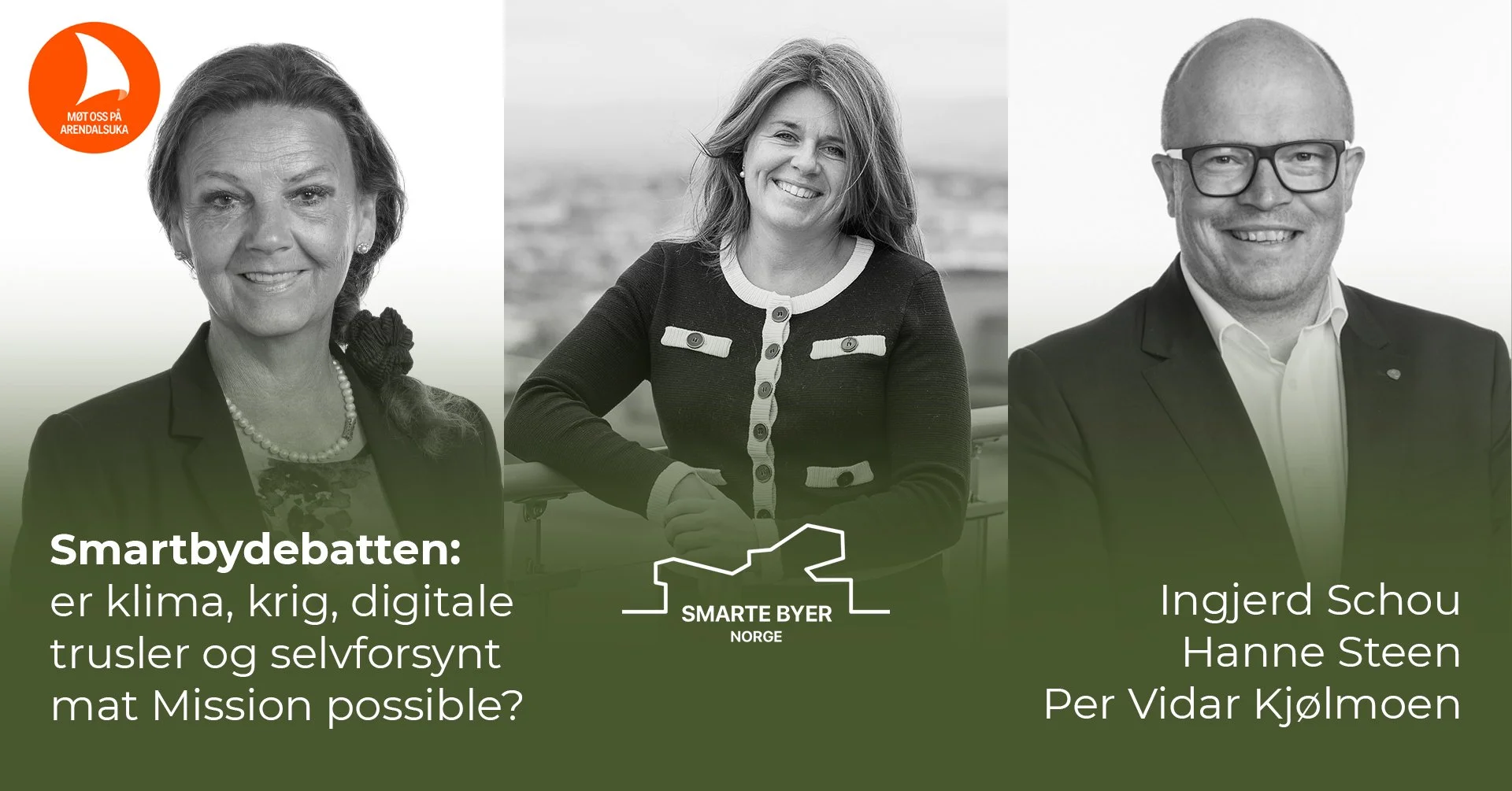 Smartbydebatten - er klima, krig, digitale trusler og selvforsynt mat Mission possible?