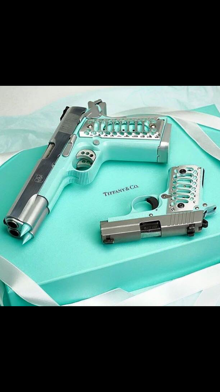 Tiffany gun with silver grips