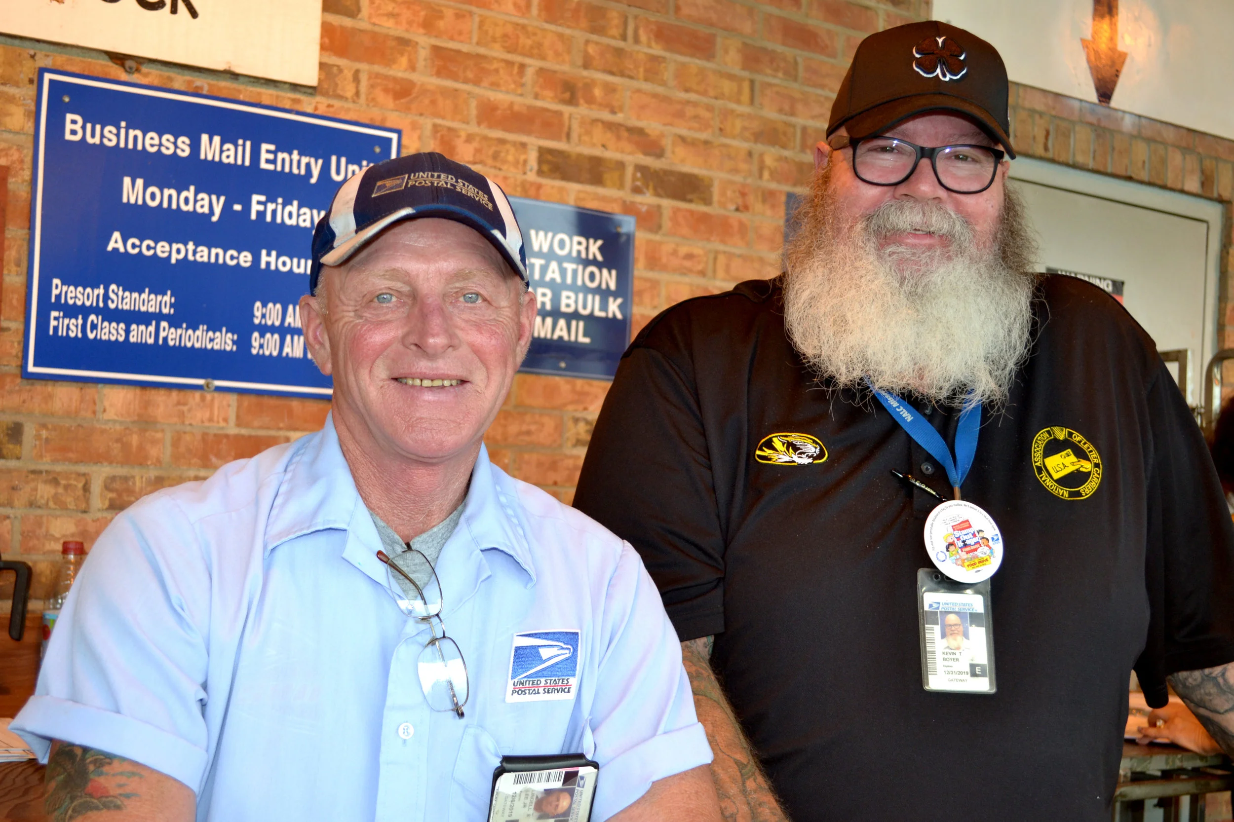 Lindell Lee and Kevin Boyer are longtime Postal Workers who have been stamping out hunger for 26 years. 