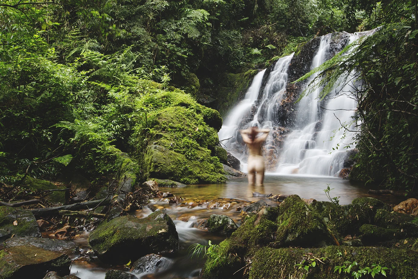 Self-Portrait with Waterfall © 2017 Ekaterina Selezneva
