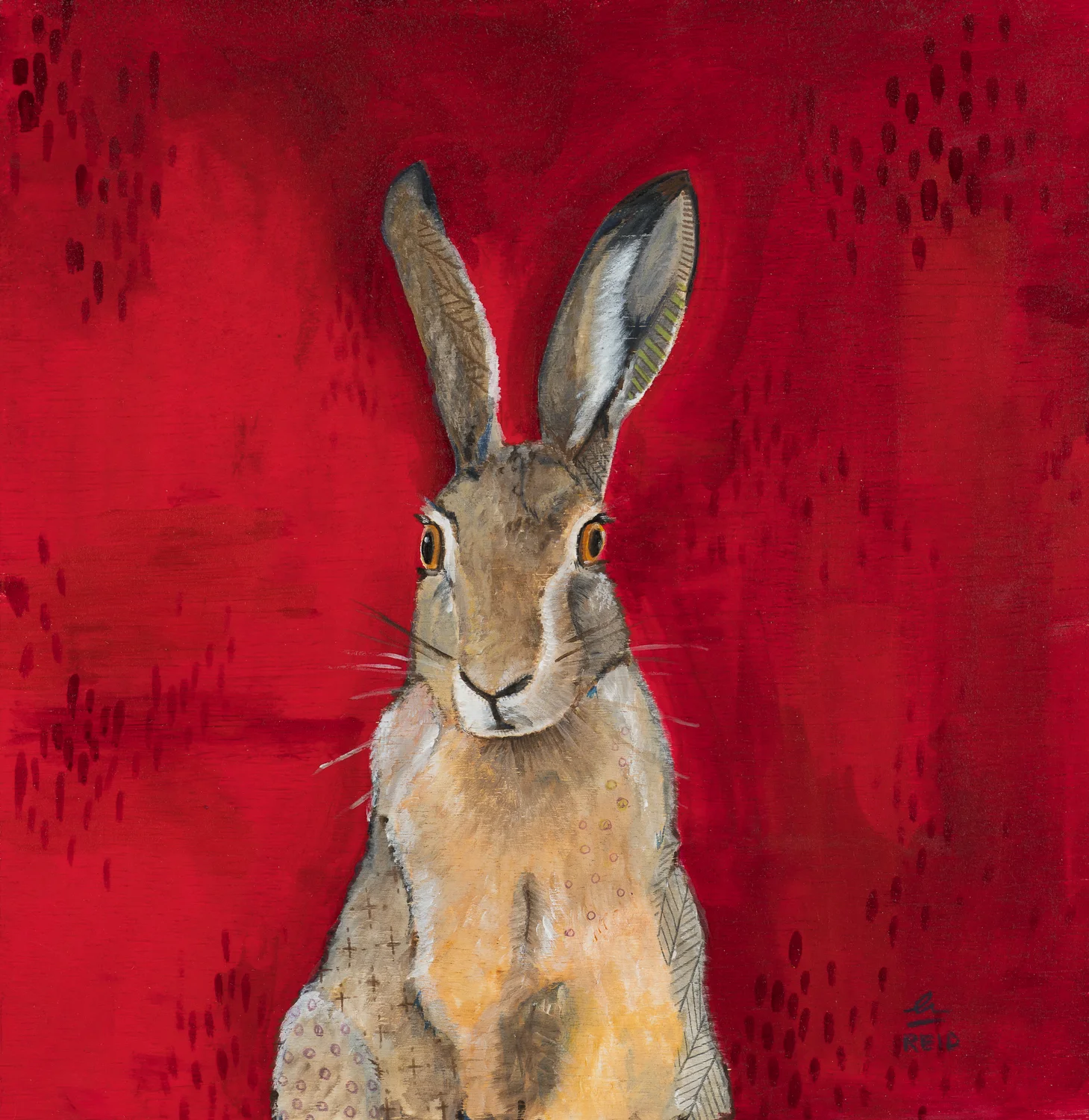 Red Rabbit 24" x24" $200