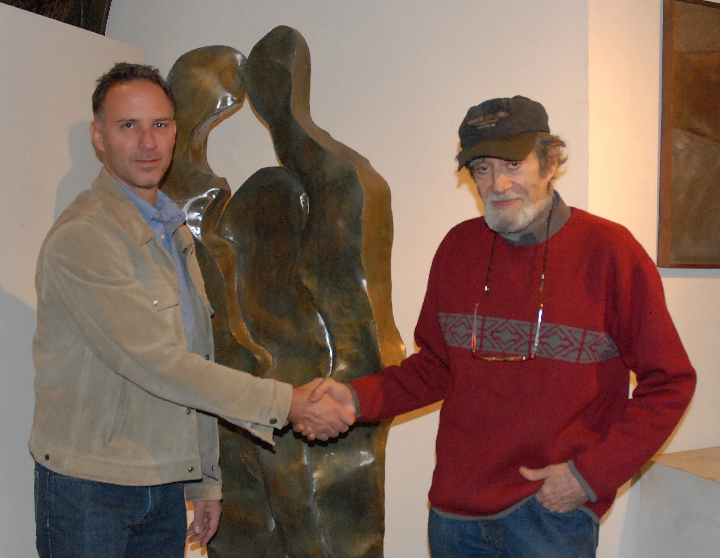 Evan Lobel interviewing Kelvin LaVerne at his studio in Soho