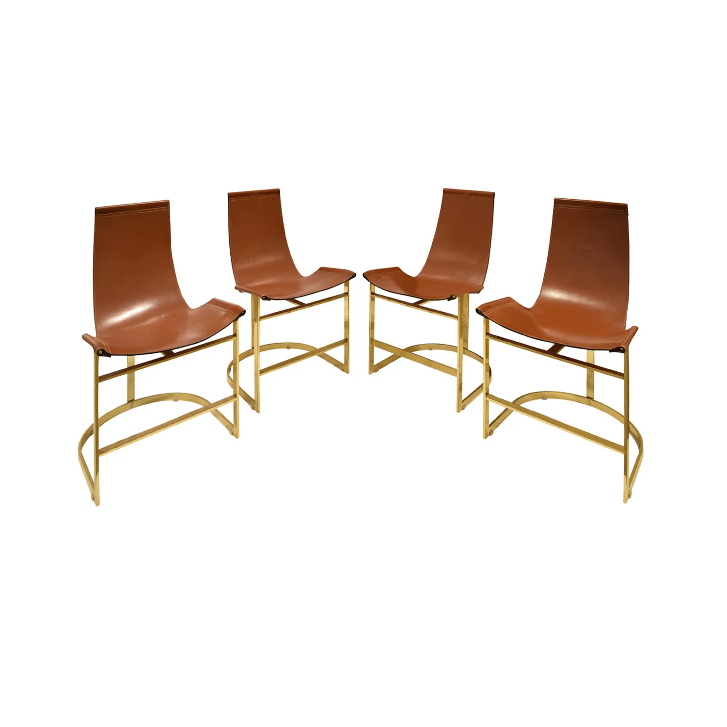 70s 75 brass with leather sling dinningchairs197 main.jpg
