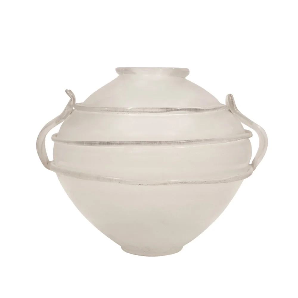 large blown glass vase