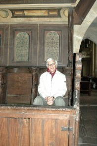 Matthew Fox visiting Meister Eckhart’s choir stall