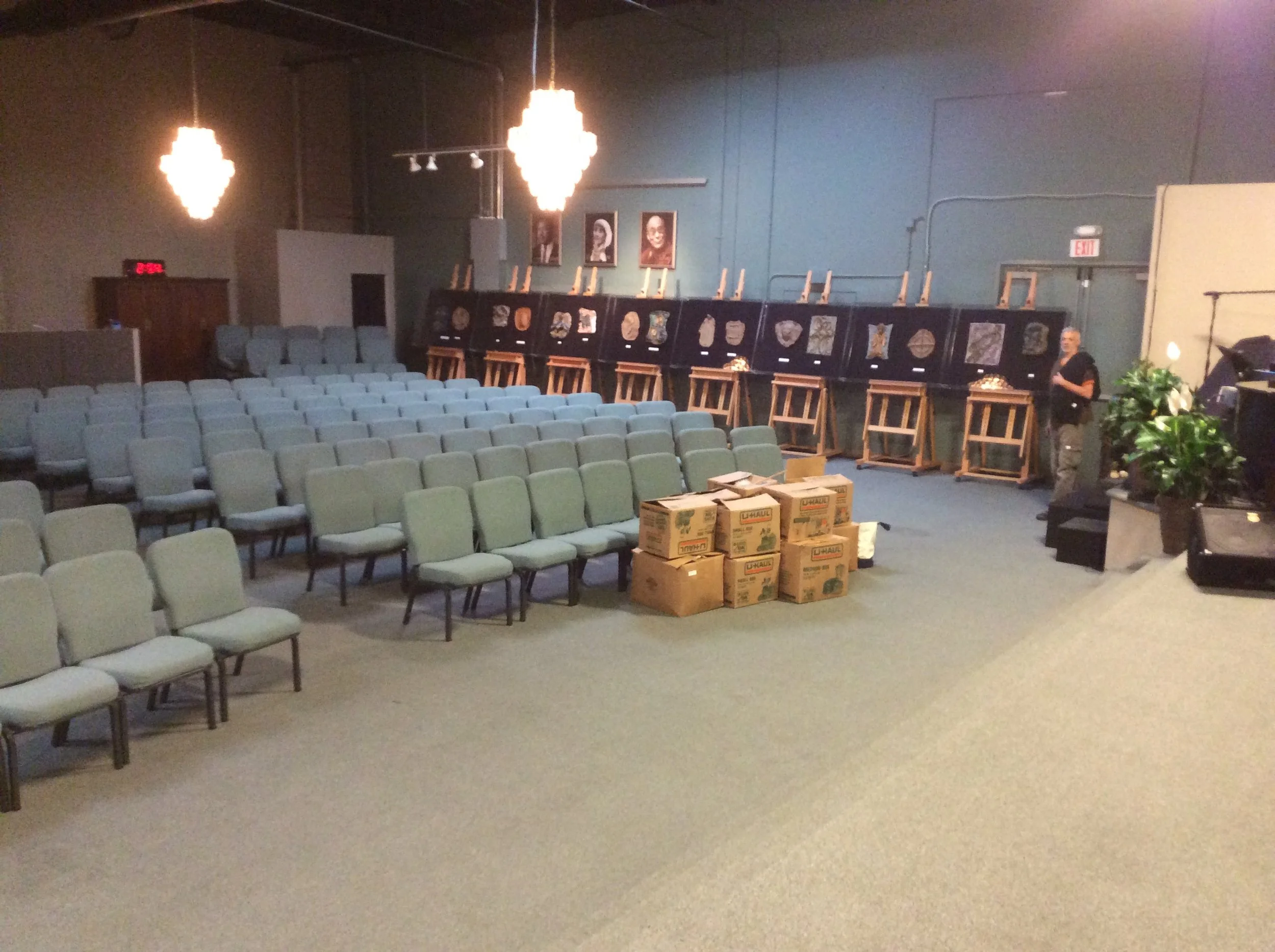 After setting up the Stations at the Inspirit Center for Spiritual Living