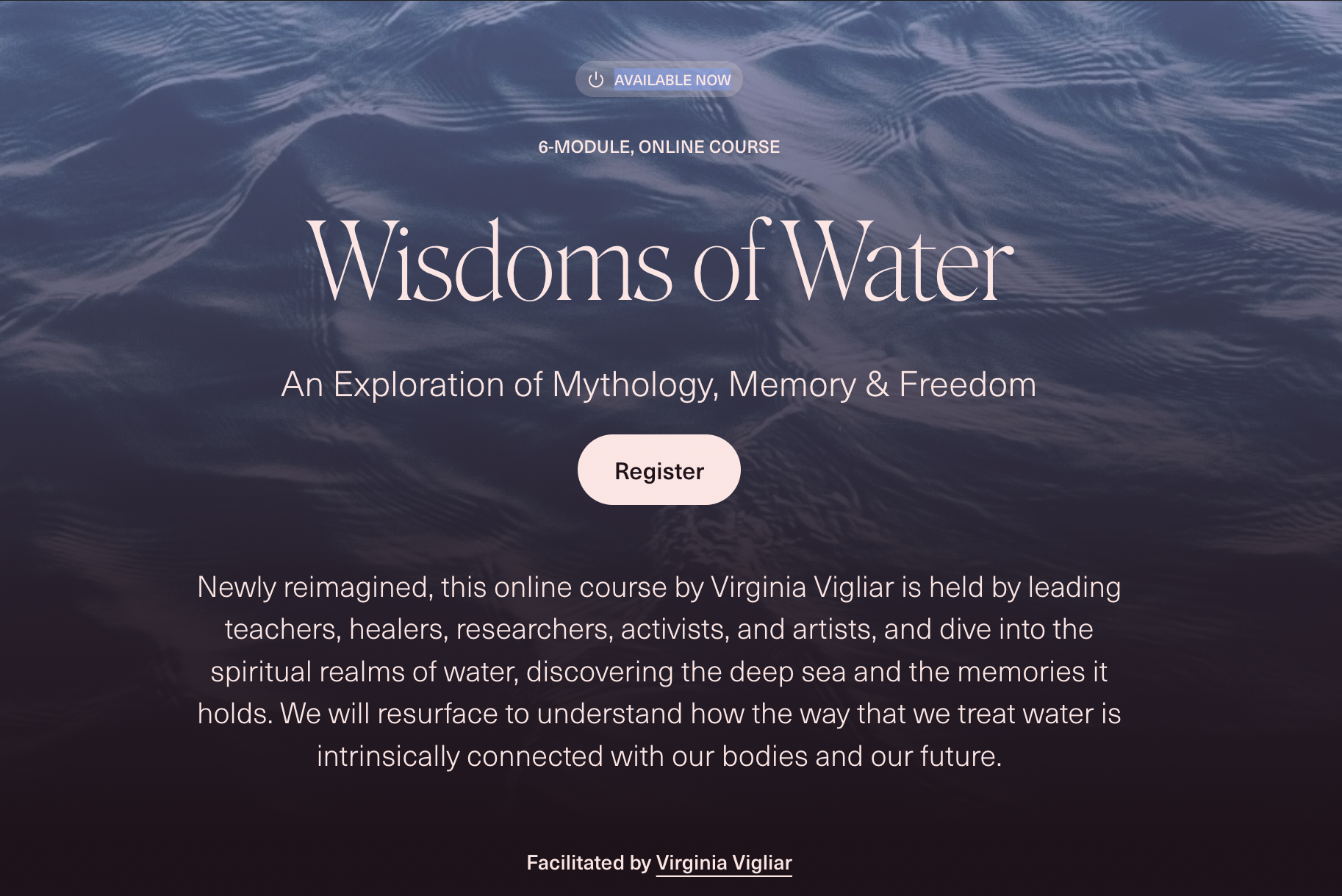 Wisdoms of Water
