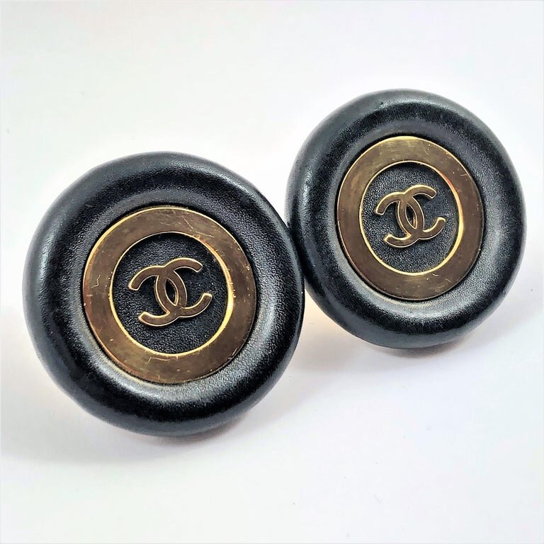 chanel buttons stamped