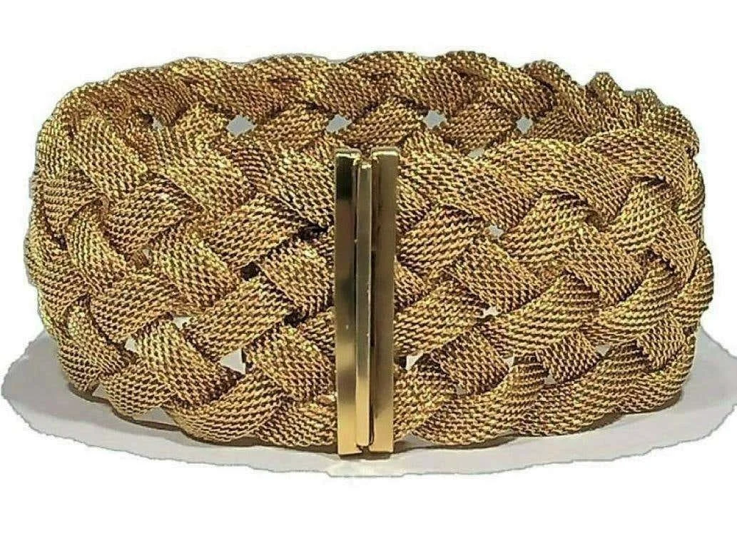 Tiffany \u0026 Co. Woven Gold Mesh Bracelet 