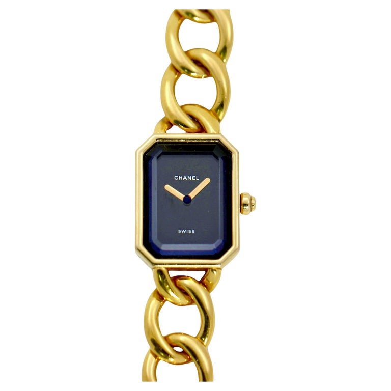 Vintage Chanel Quartz Premiere Yellow Gold Fashion Watch  display picture 3