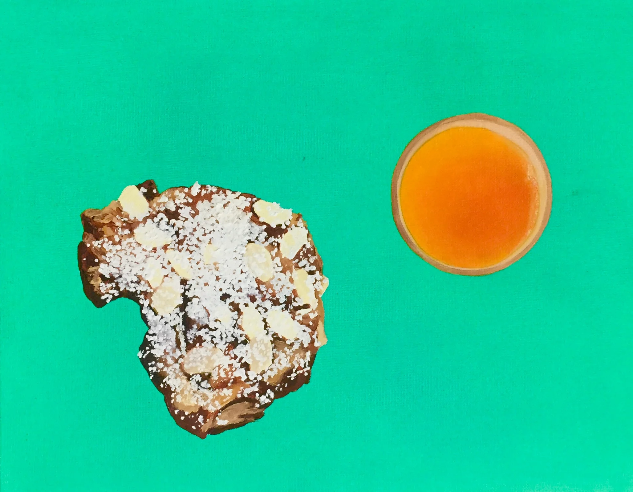 Almond Croissant and OJ