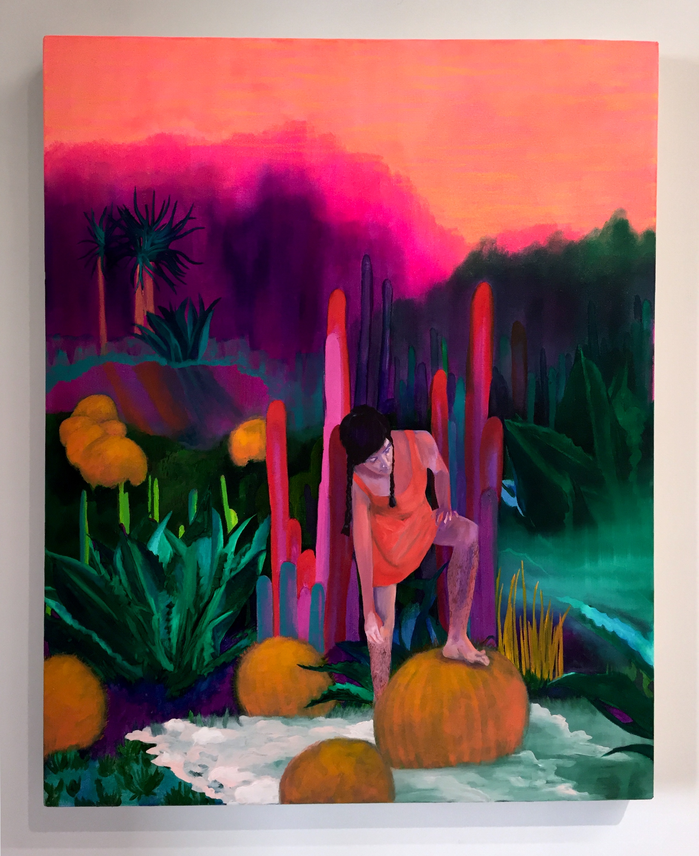   Cream , 2018, oil on canvas, 40 x30” 