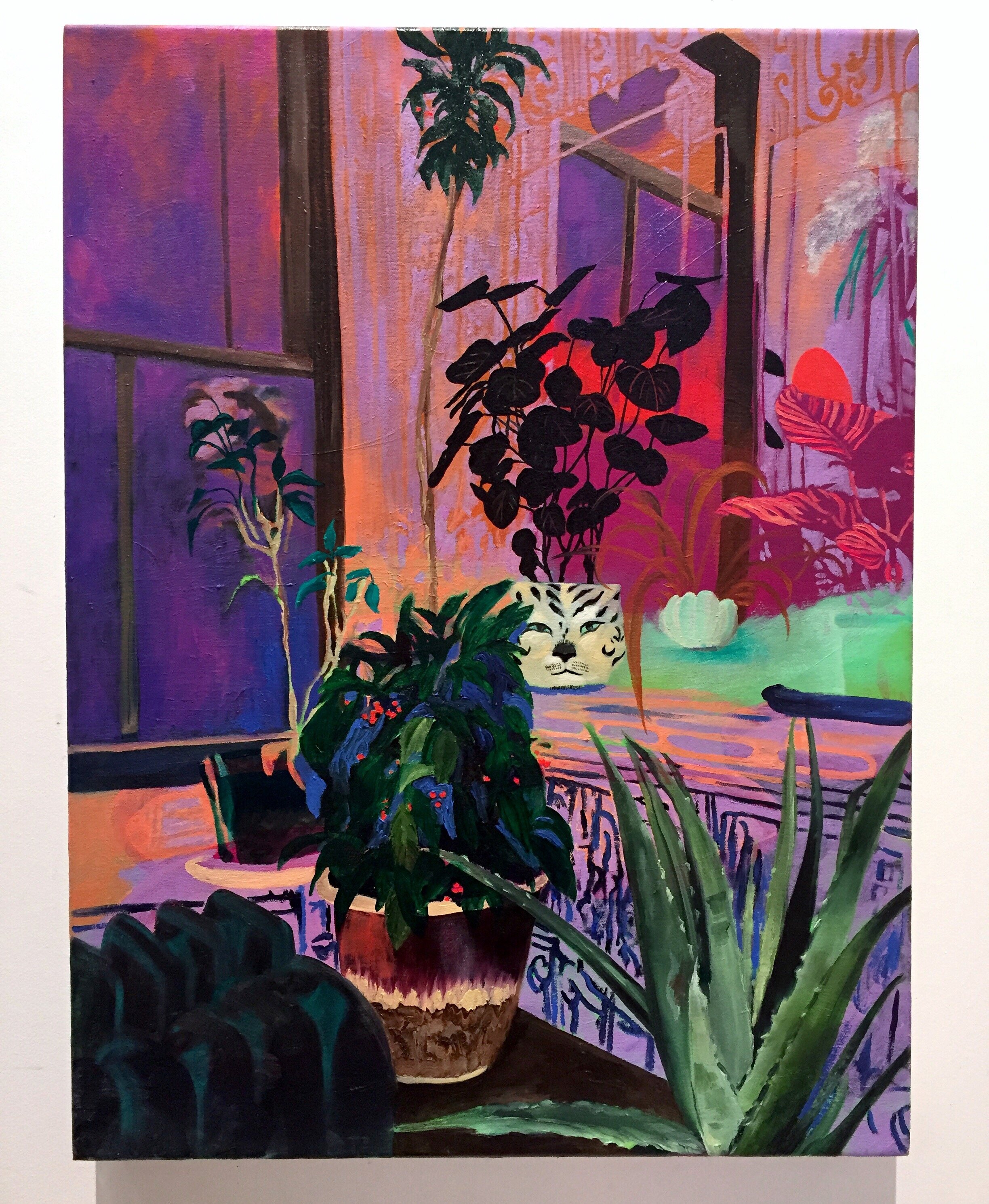   Studio Corner , 2019, oil on canvas, 24 x 18” 