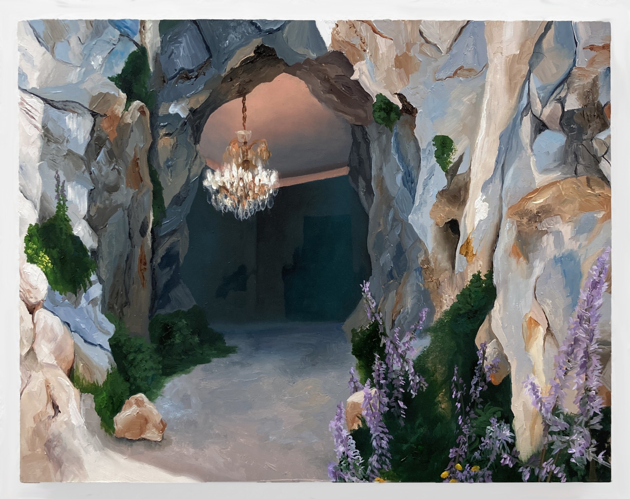   Cave,  Oil on Panel, 11”x14”, 2023  Courtesy of Half Gallery 