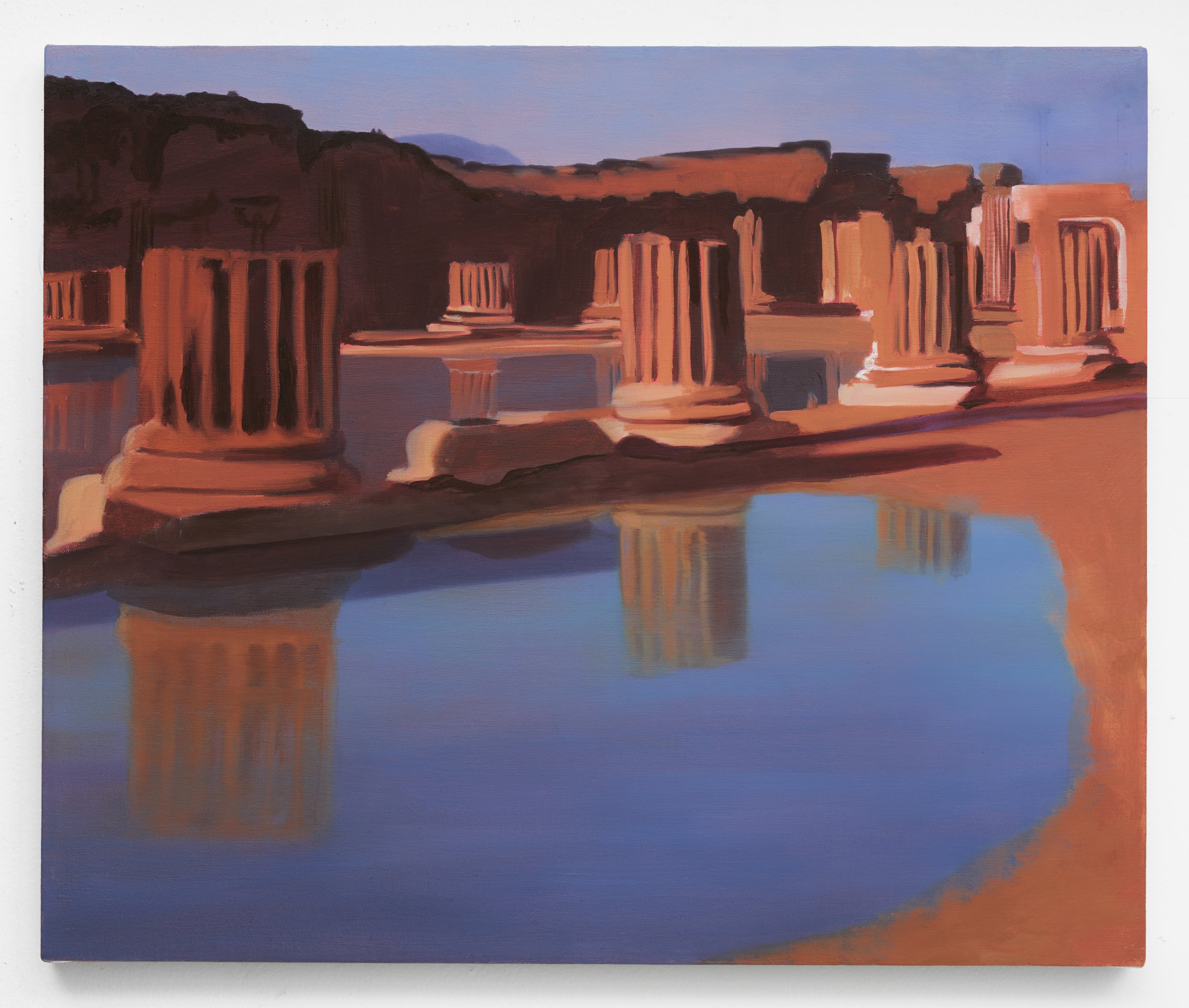   Ruin (Columns) , Oil on Canvas, 20”x24”, 2023 