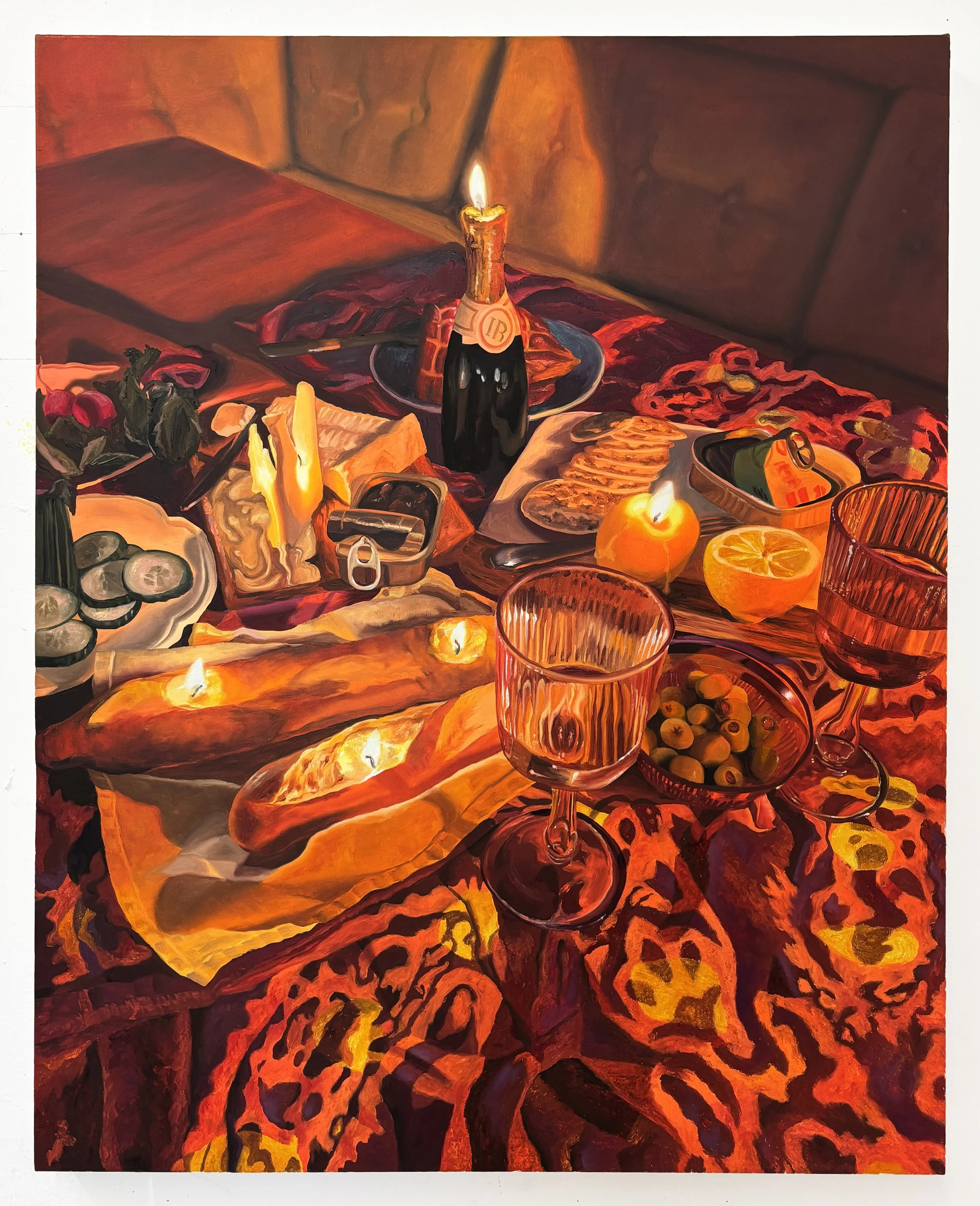   Burnout II , Oil on Canvas, 30”x24”, 2025 