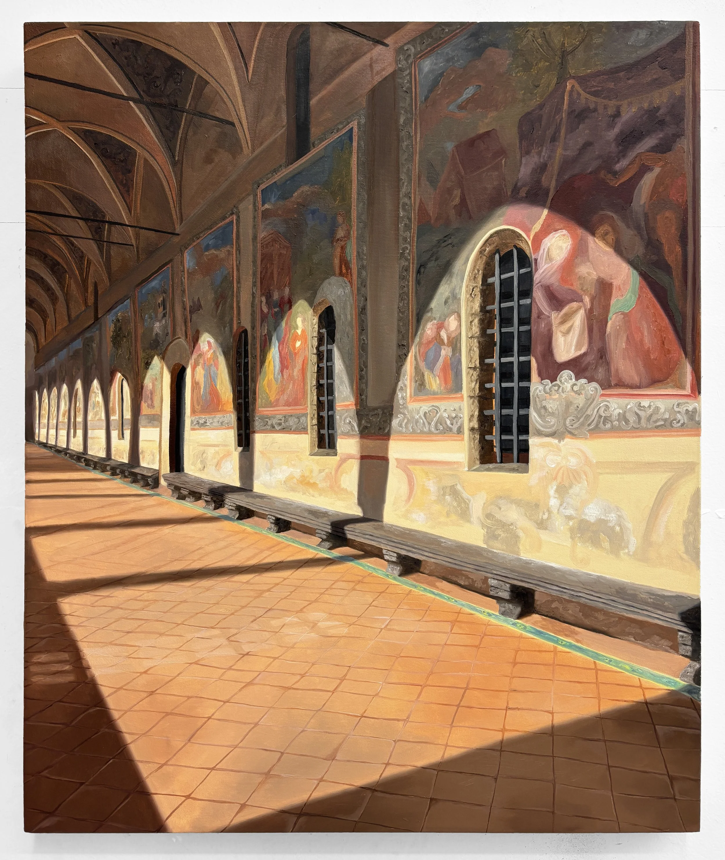   Colonnade , Oil on Canvas, 24”x20”, 2025 