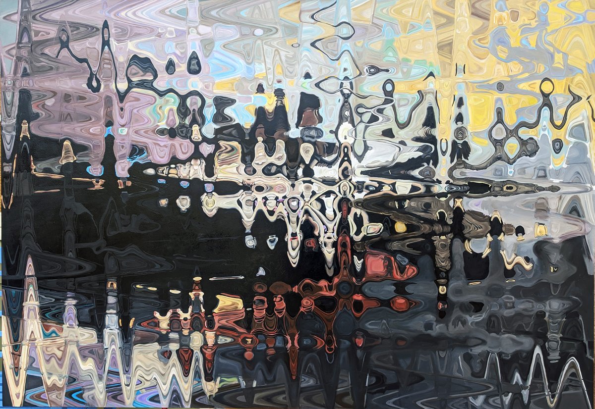   A Soul Brought to Heaven   50” X  72”  oil on canvas 