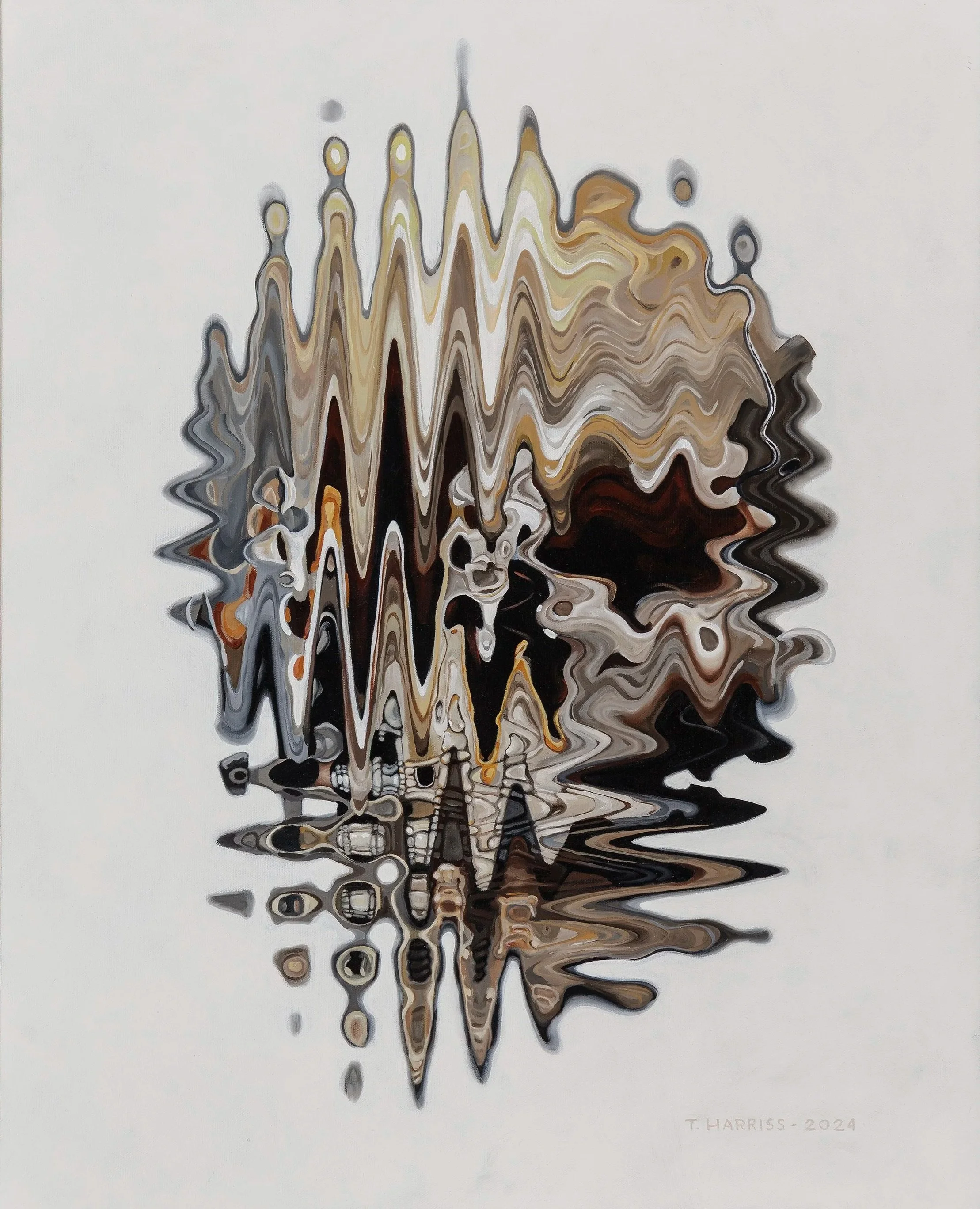   Skull 1   30” X 24” oil on canvas 