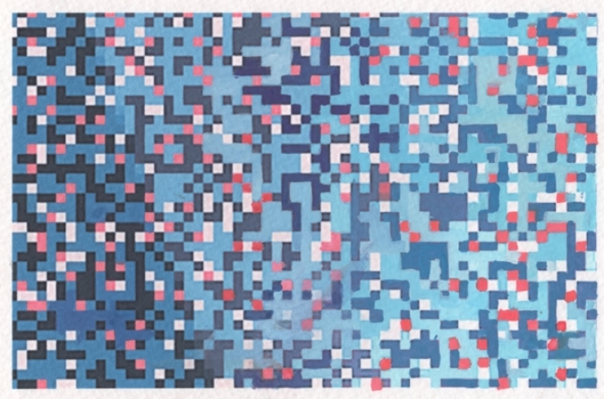 Pixel Painting, 2016. Ryan Johnson. 