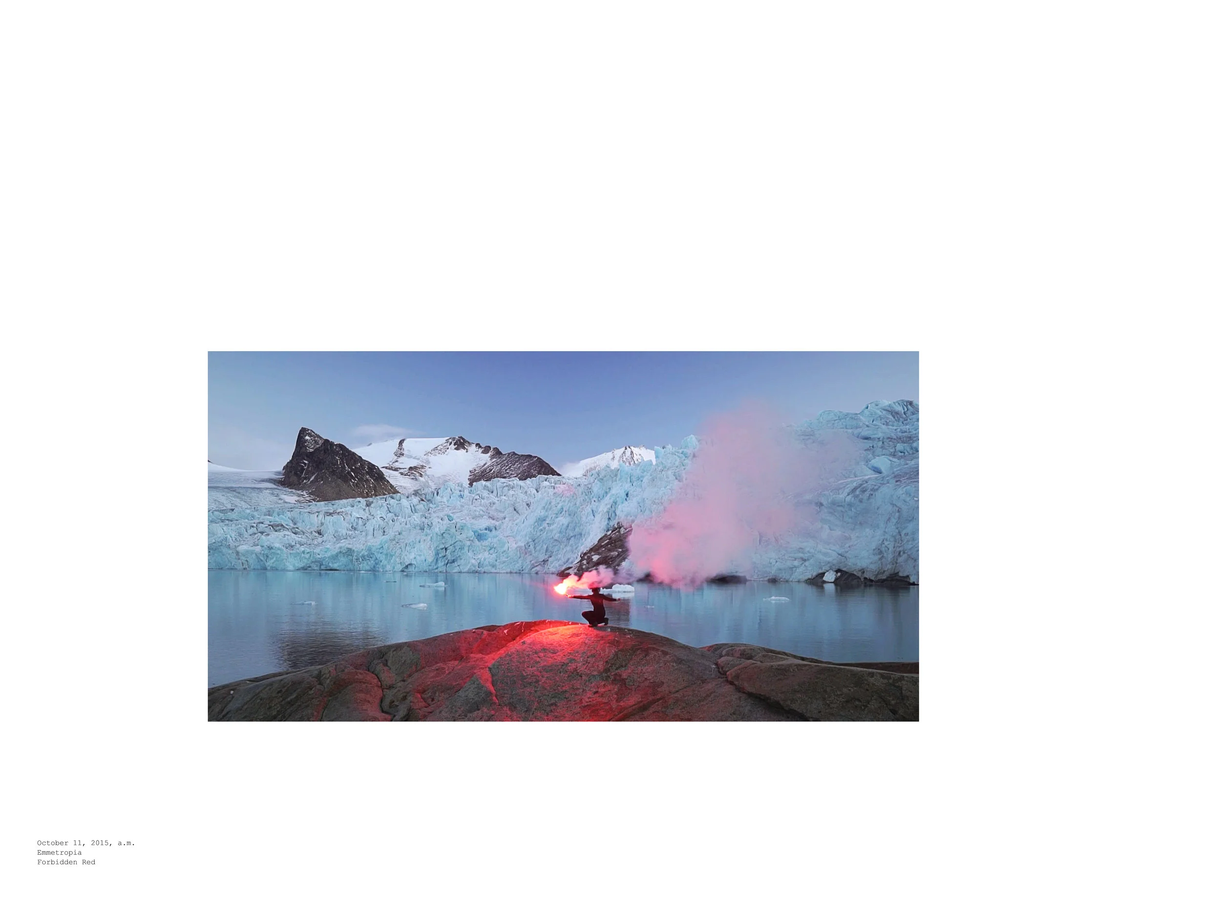 Wong Kit Yi, October 11, 2015, a.m. / Emmetropia / Forbidden Red , 2015, Inkjet on archival paper, 32 x 24 inches. Private collection. Courtesy of the artist and P!