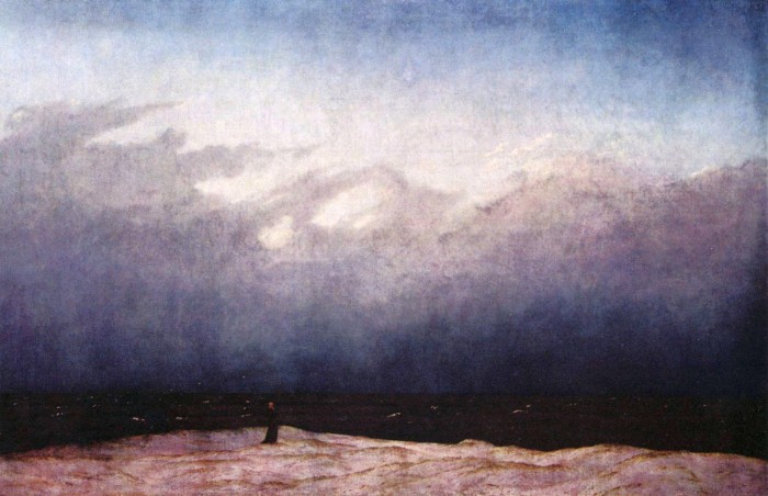 Caspar David Friedrich, Monk by the Sea, c. 1808–1810, oil on canvas.