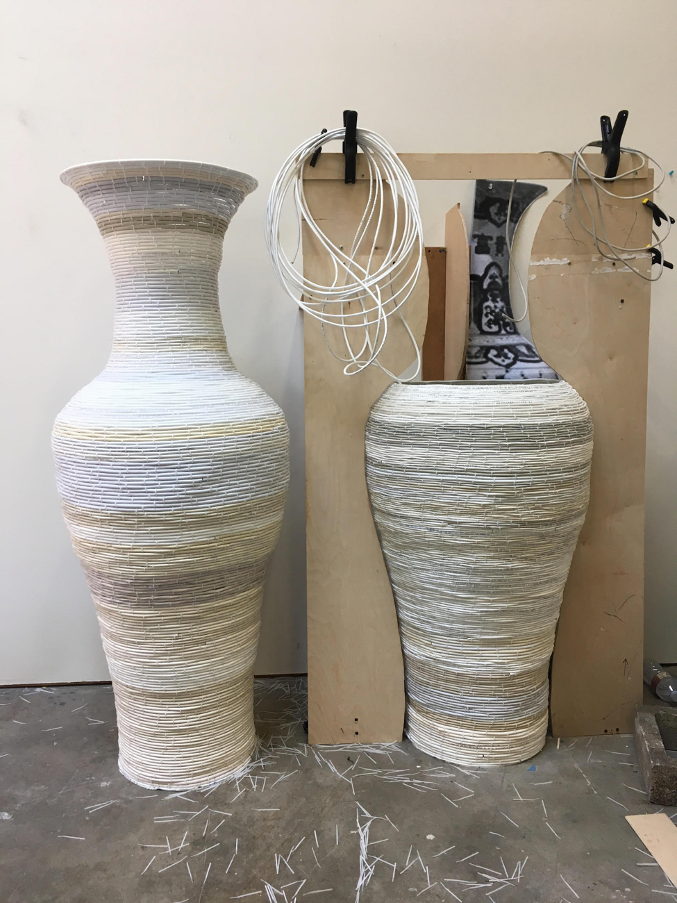 Cathy Lu studio, Recology, San Francisco, 2017. Image courtesy of the artist.