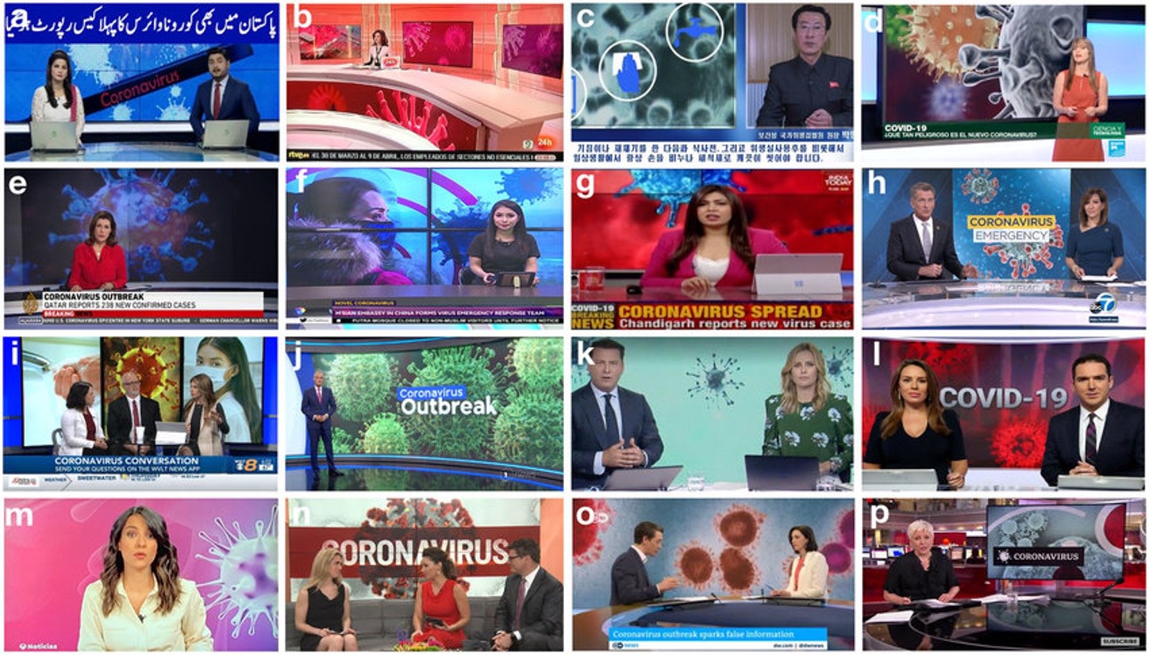 14. Several television news programs with stage design and illustrations of SARS-CoV-2.jpg