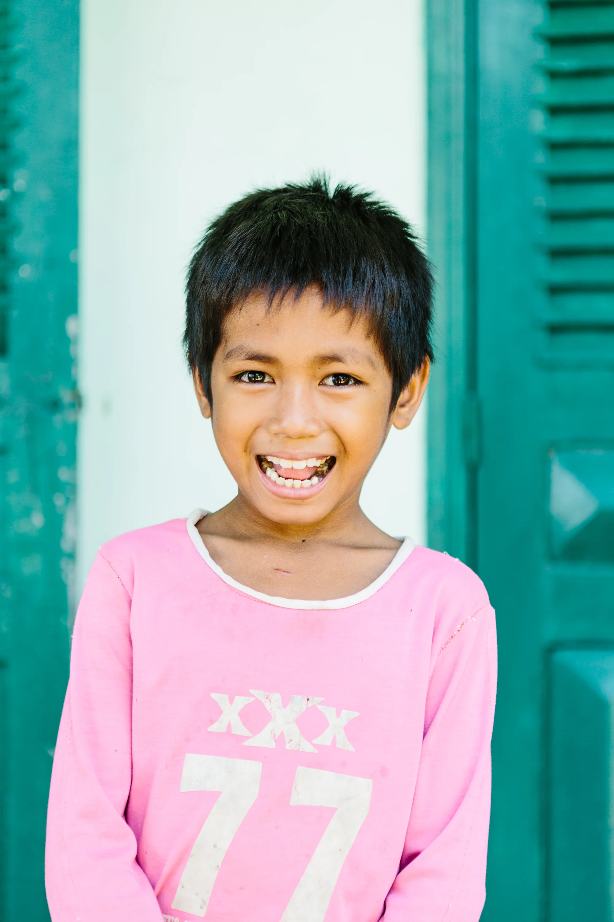 Young Boy in Cambodia by Kimberley Hasselbrink