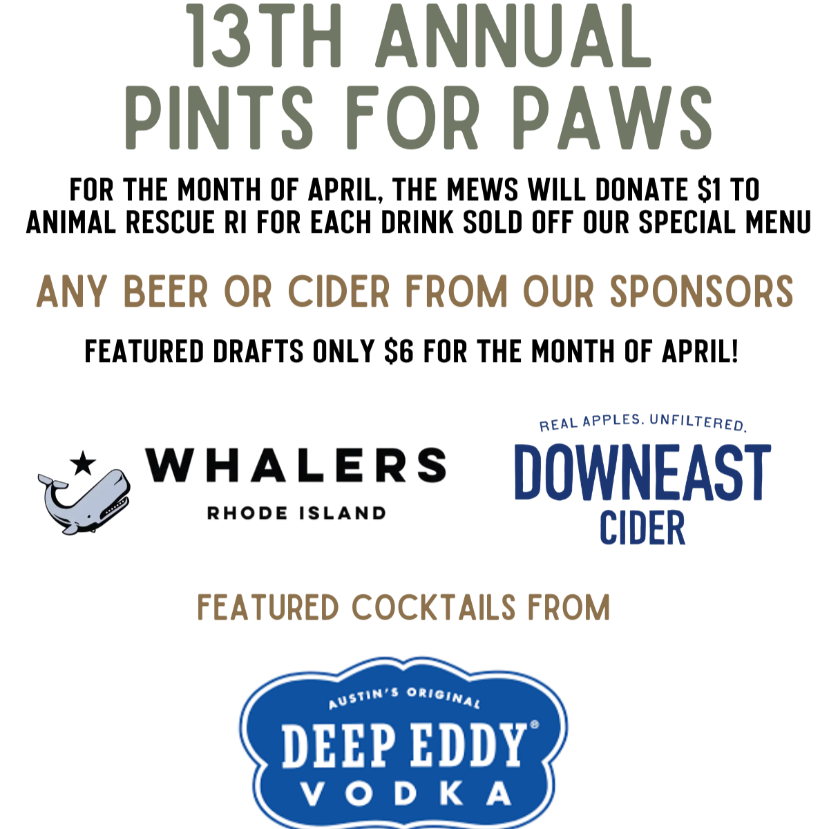 13th Annual Pints for Paws