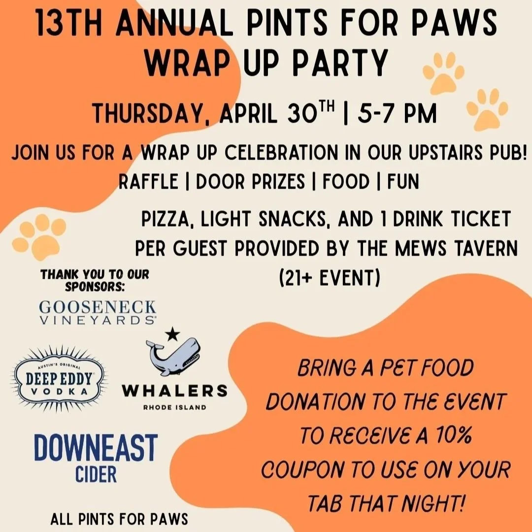 Pints for Paws Wrap-up Party