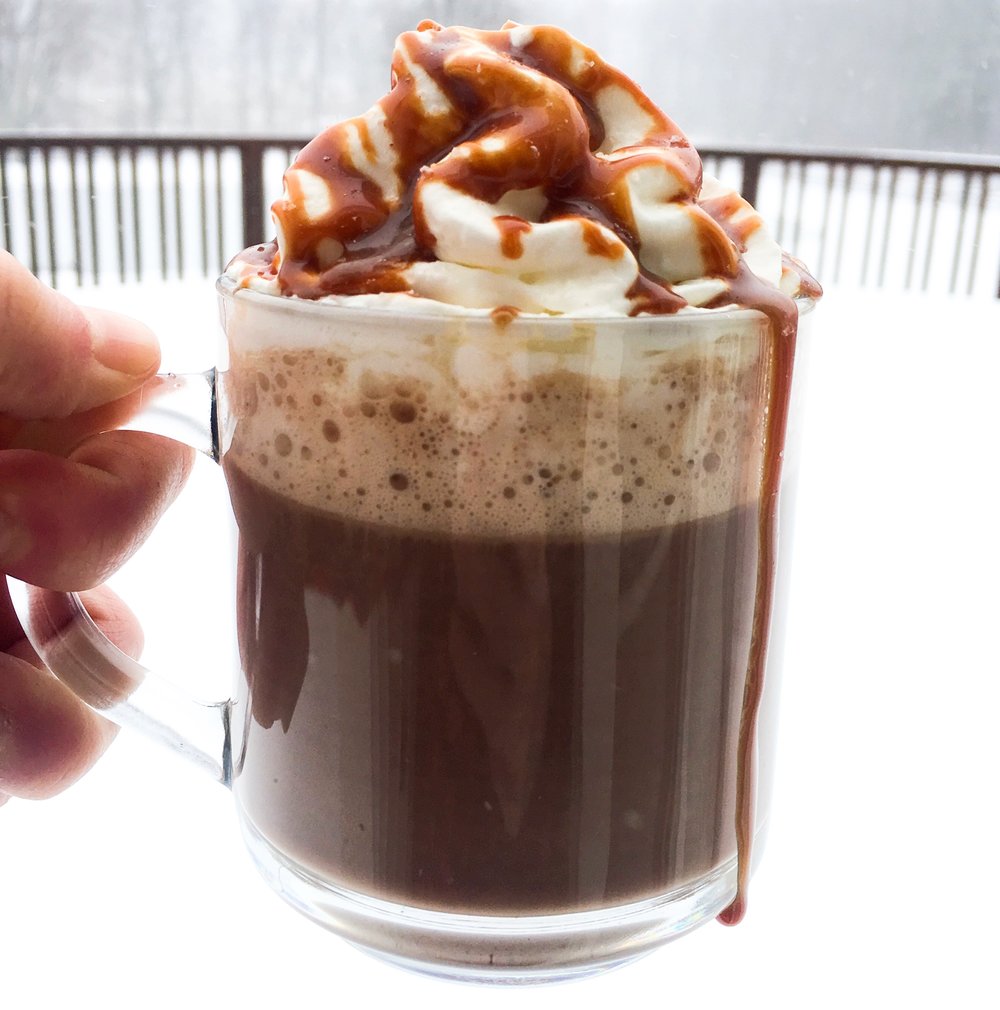 A Snow Day Hot Chocolate with an extra dash of Sea Salt&nbsp;