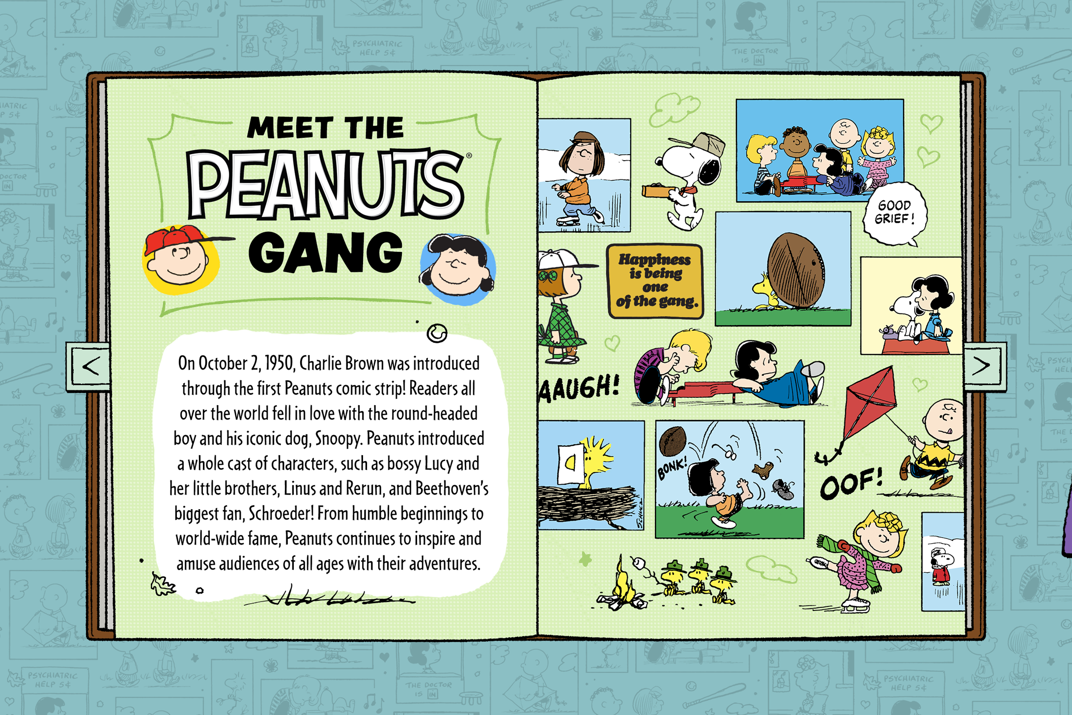DanielleDavisLettering_Peanuts_AmericanGreetings_ChristmasAdvent2025_MeetTheGange_01.png