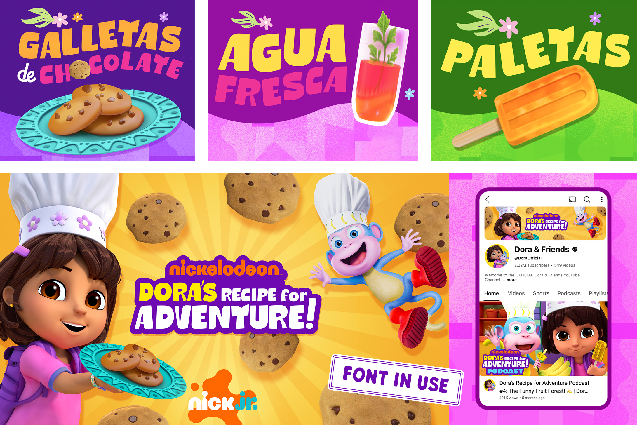DanielleDavisLettering_Nickelodeon_Dora_DorasRecipefoAdventure.png