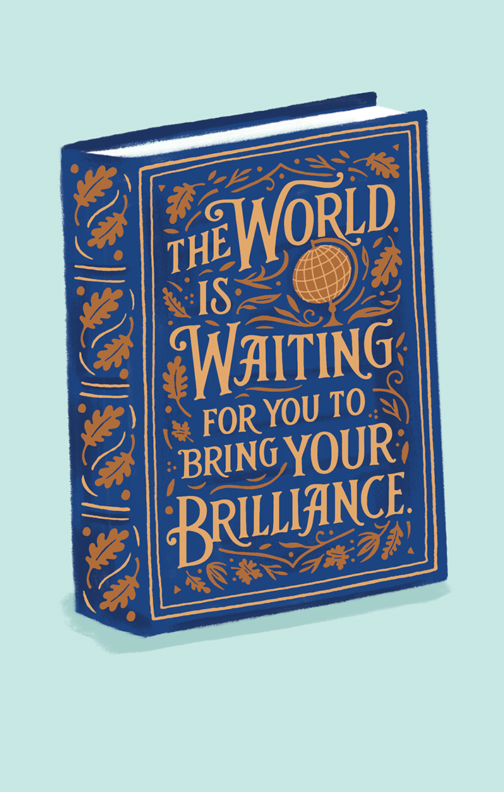 DanielleDavisLettering_AmericanGreetings_Graduation_WorldIsWaitingBook.png