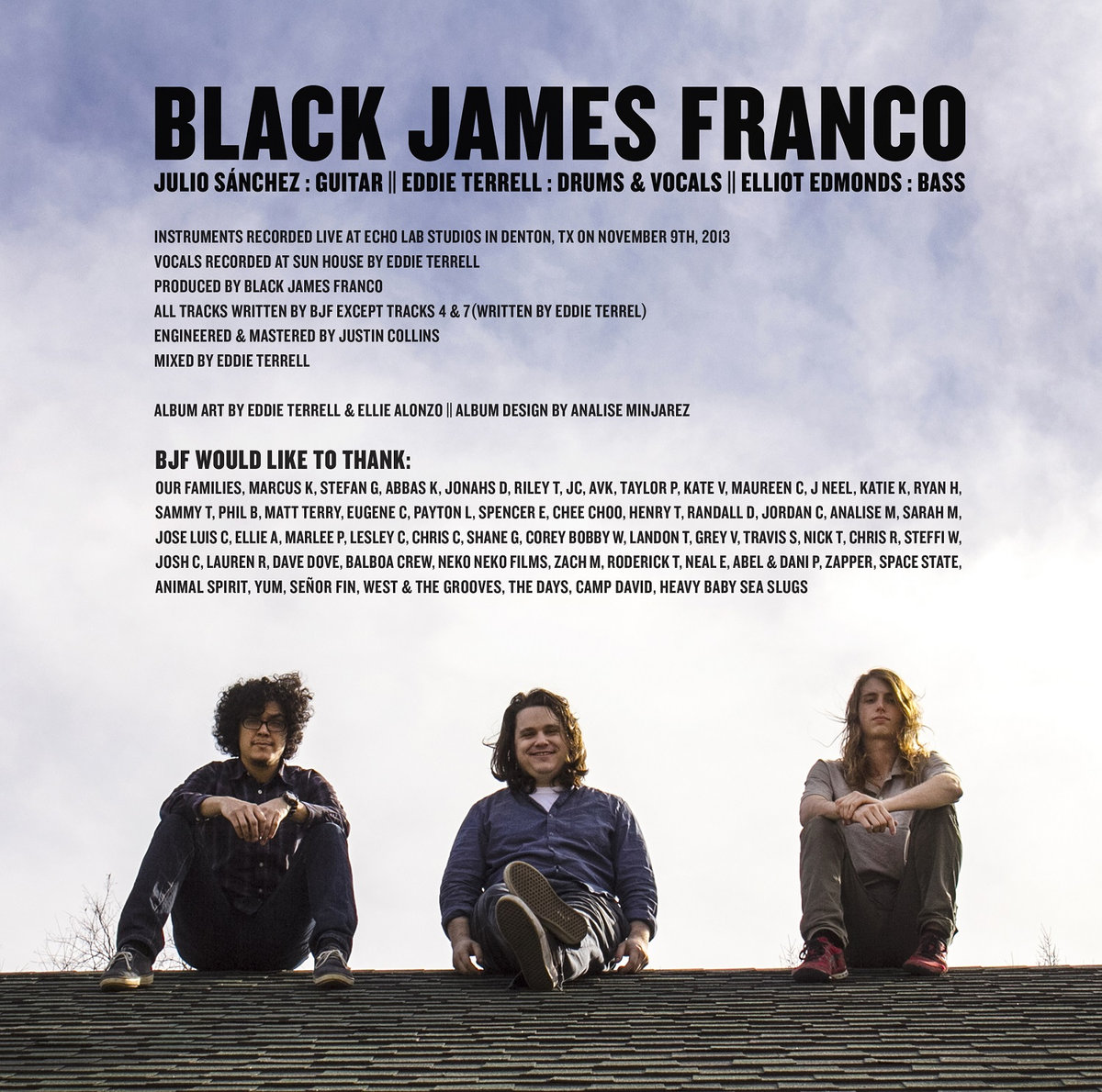 Black James Franco - Left Inside Sleeve