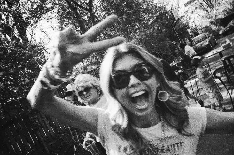 The sun was shining some good vibes down on us. 