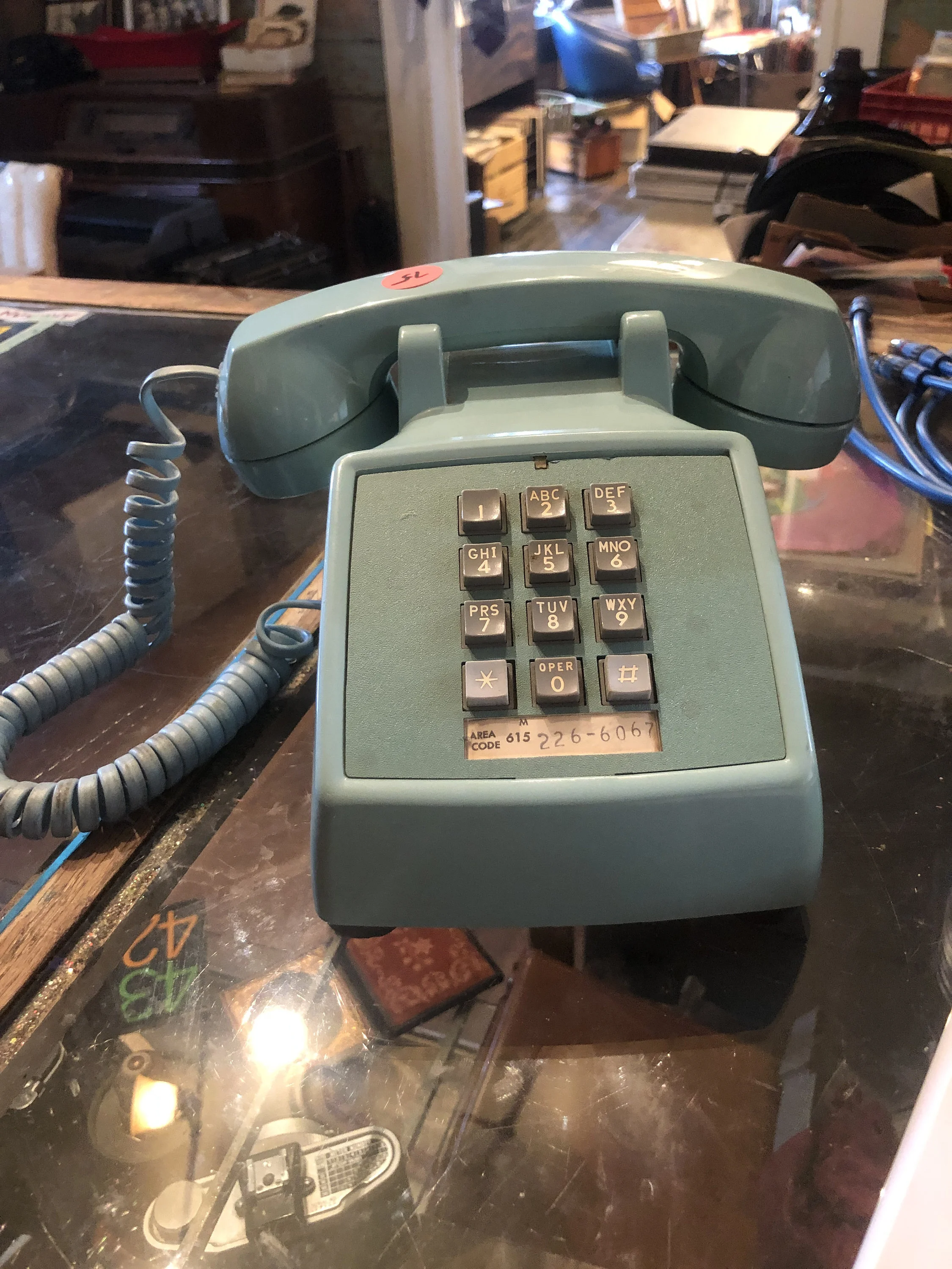 Retro vintage telephone