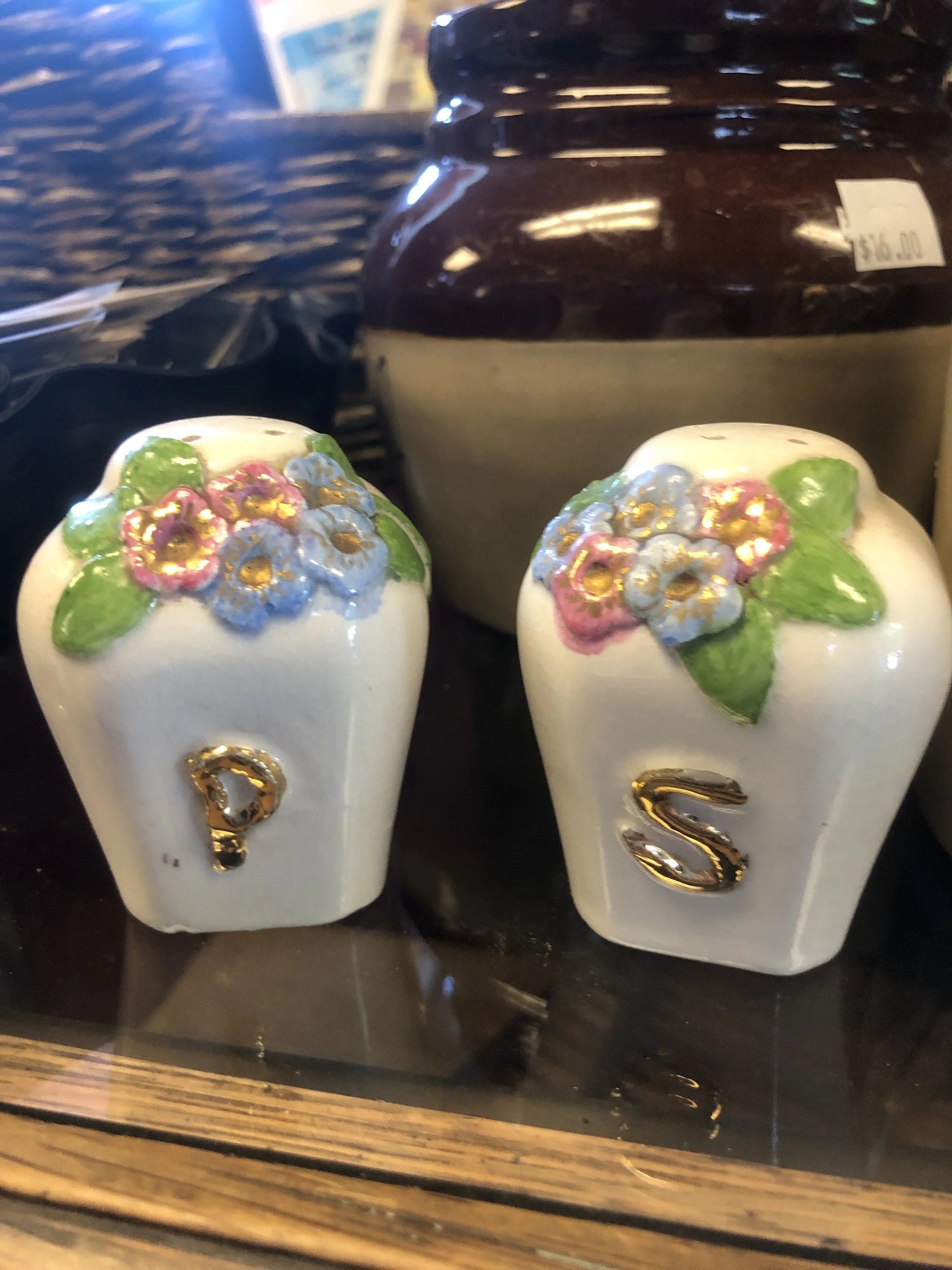 Vintage Ceramic Salt and Pepper Shakers