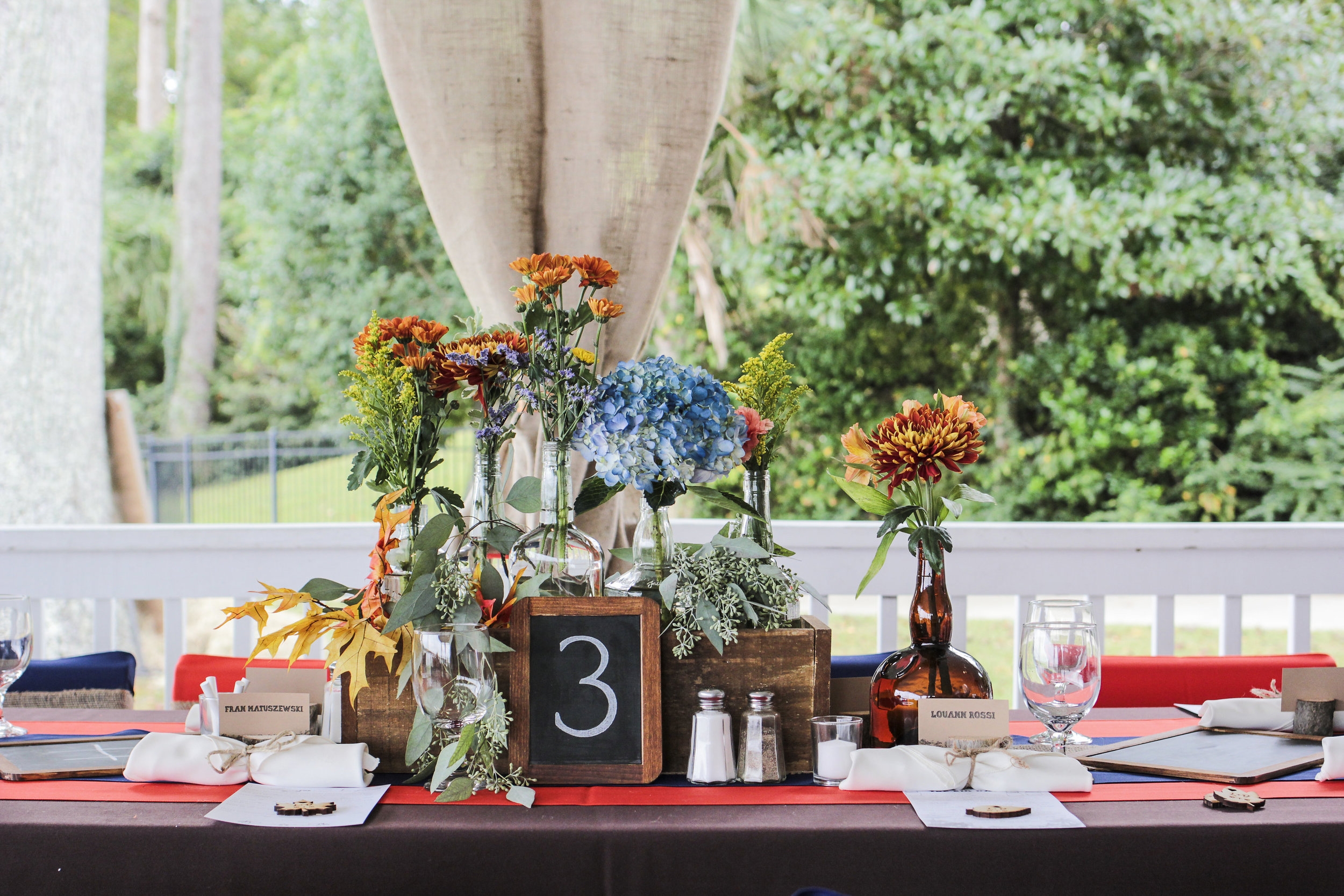 rustic fall tablescape