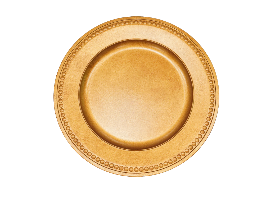 Antique Gold Charger