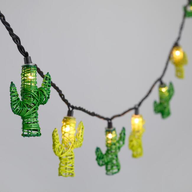 World Market Cactus Lights $19.99
